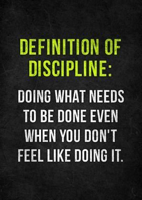 Definition of Discipline