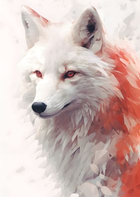 Kitsune Japanese White Fox