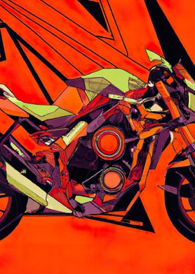 Abstract Motorcycle Forms