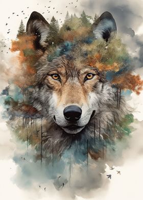  Fieryeyed Wolf Artwork