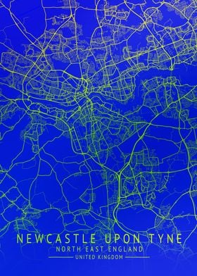 Newcastle Upon Tyne Map