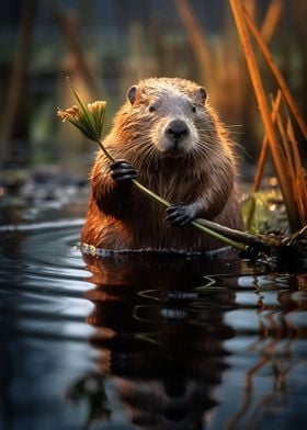 Beaver Wildlife Photograph