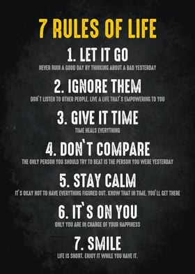 seven rules of life