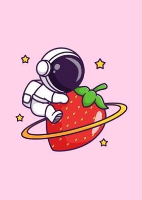 Cute astronaut hug