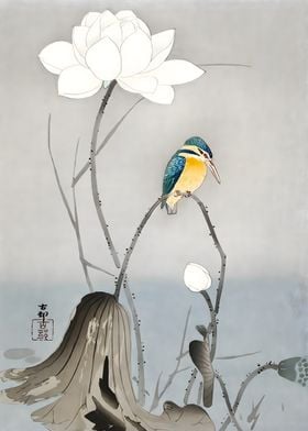 Ukiyo e Kingfisher