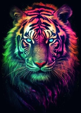 Tiger Neon Animal