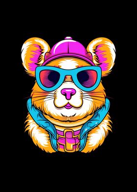 Hamster Wearing Sunglasses