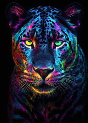 Colorful Animal Panther