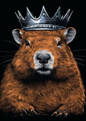 Beaver With Crown