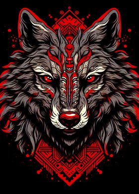 Colorful Wolf