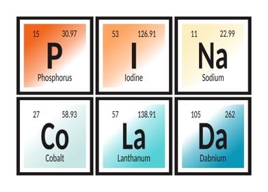 Pinacolada of Elements