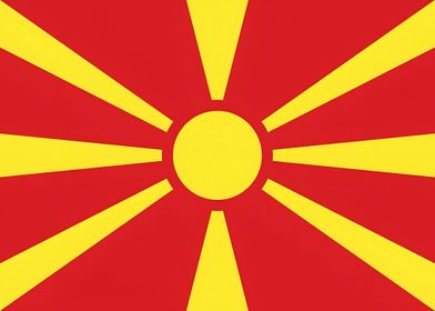 Flag of North Macedonia