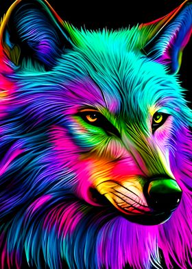 Wolf Multicoloured