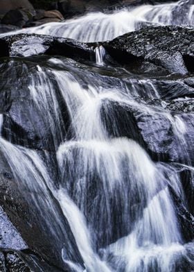 Waterfall With Rocks