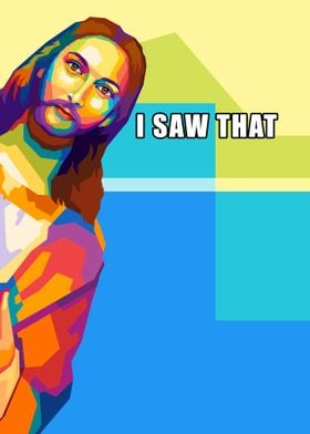 Jesus Meme Wpap Pop Art