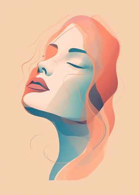 Abstract Woman Face