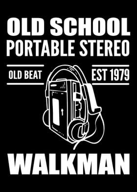Portable Stereo Walkman Ol' Poster by Powdertoastman |