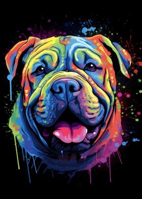 Shar Pei Colorful