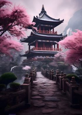 Cherry Blossom Temple