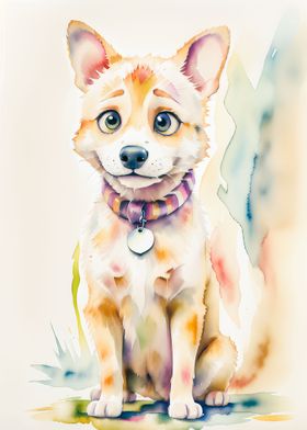 Watercolor Dogo