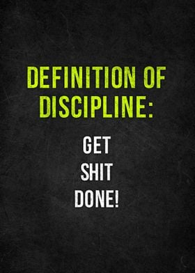 Definition of Descipline