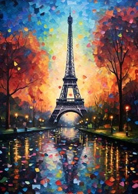 Paris Art Eiffel Tower