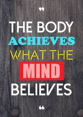 achieve what you believe