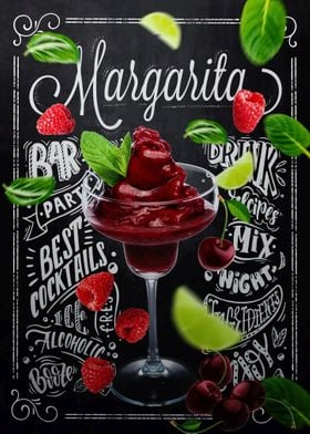 Raspberry Mint Margarita