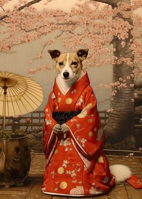 Jack Russell Dog Geisha