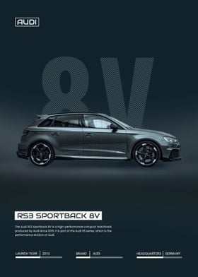 Audi car RS3 Sportback 8V