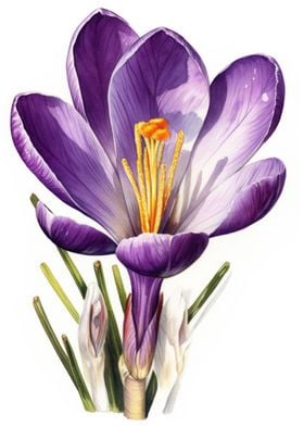 Crocus Purple Blossom