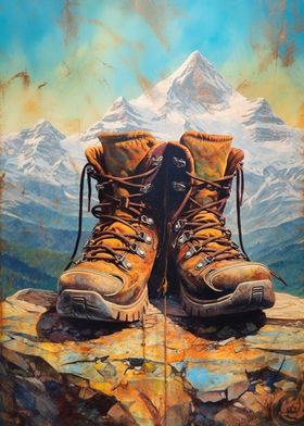 Hiking Mountain Boot Paint