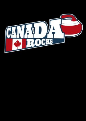 Canada Rocks Curling Stone