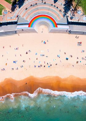 Coogee beach aerial Sydney