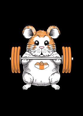 Hamster Lifting Weights