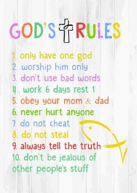 10 Rules Of God