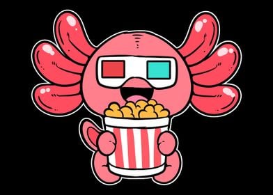 Axolotl Eating Popcorn Mov