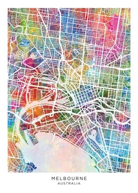 Melbourne Australia Map