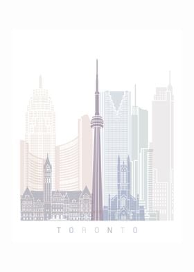 Toronto skyline poster