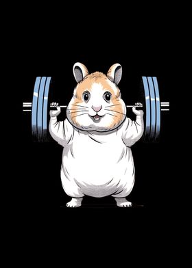 Hamster Lifting Weights