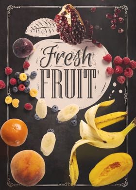 Fresh Fruit Chalkboard