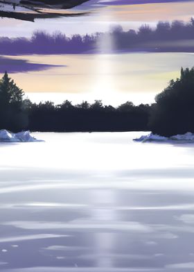 Frozen Sunshine Lake