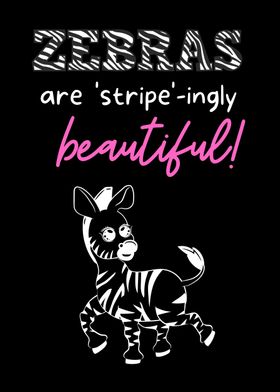 Beautiful Zebra Poster