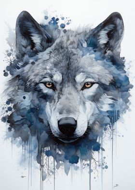 Roaming Free Wolf Poster