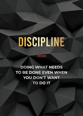 discipline motivational