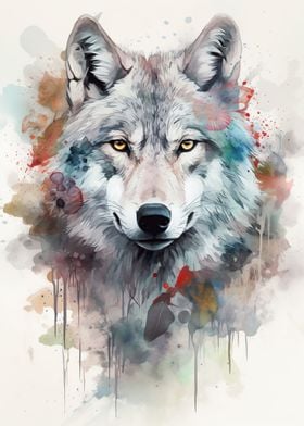 Bold Predators Wolf Poster