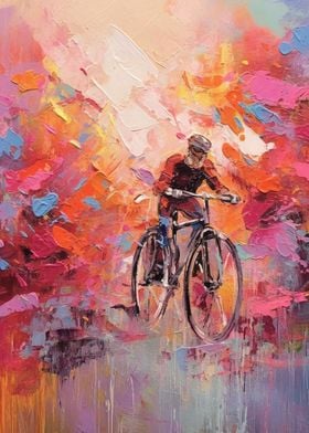 Bike Cyclist Abstract