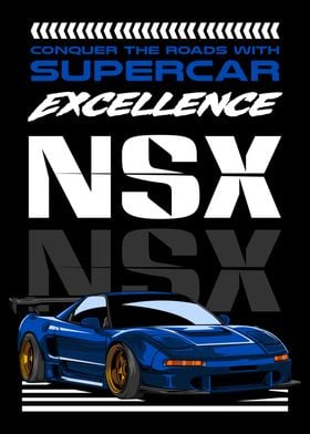 Blue NSX Car