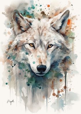 Enchanting Wolf Portrait