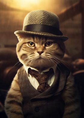 Gangster Scottish fold cat